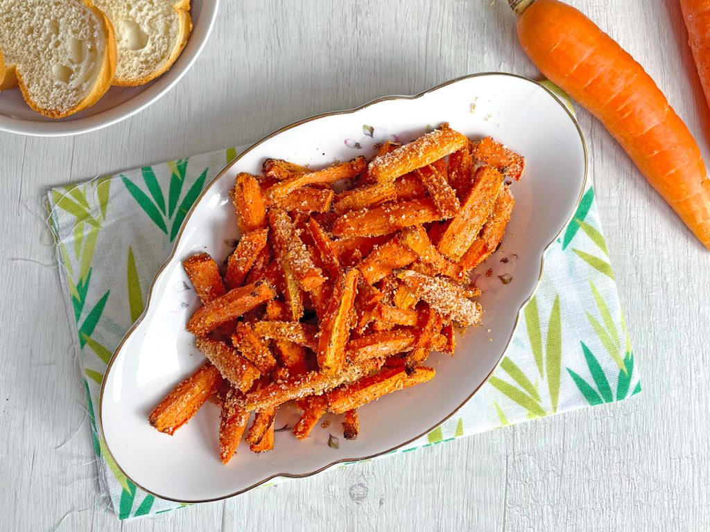 Wortelen met paprikapoeder in de airfryer