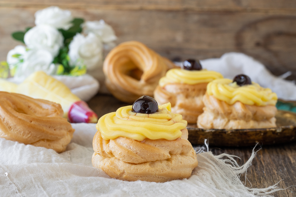 Zeppole van Sint-Jozef uit de oven