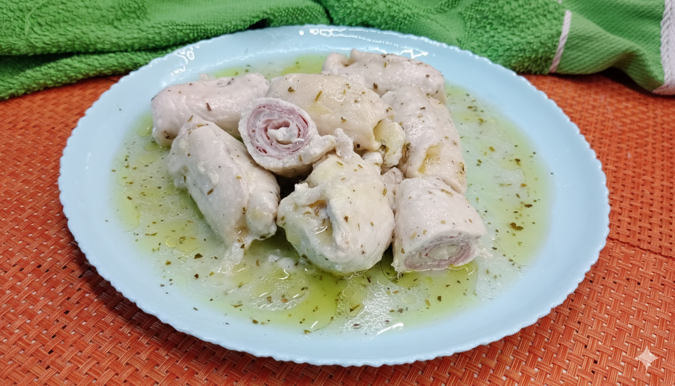 Kiprolletjes met Mortadella en Provola