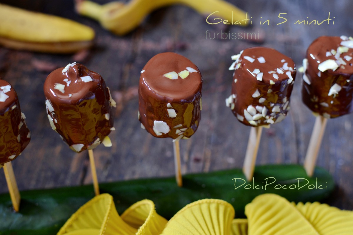 16 slimme ijsjes in 5 minuten met banaan en pure chocolade, daarna steek ik het stokje in de courgette