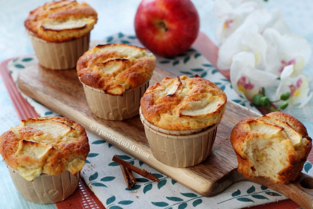 Appeltaartjes met kaneel, zacht beslag met ricotta zonder boter, de gebakjes van Nina