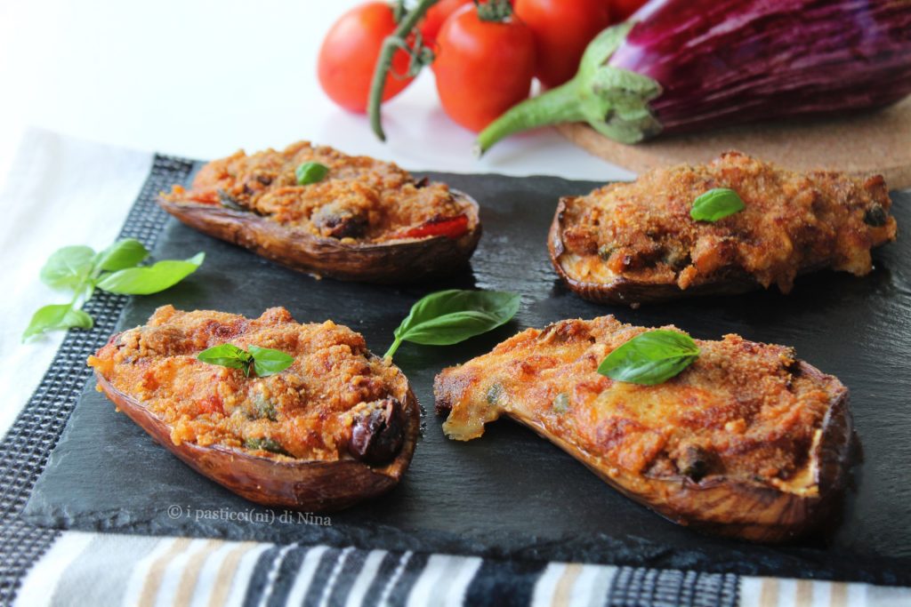 Aubergines in bootjes in de airfryer eenvoudig bijgerecht voorgerecht Nina