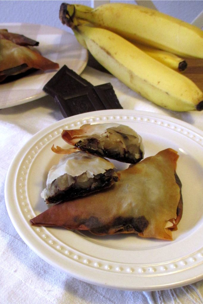Triangolini banana e cioccolato, Mangia senza Pancia