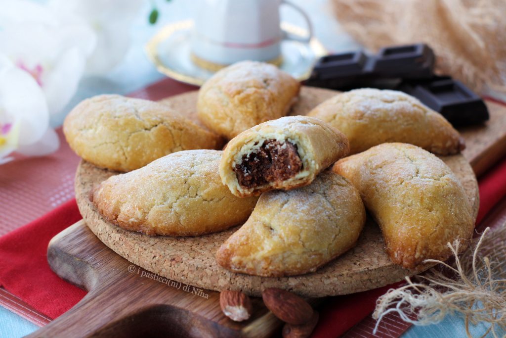 Halvemaan met amandel- en chocoladehart, zacht - i pasticcini di Nina