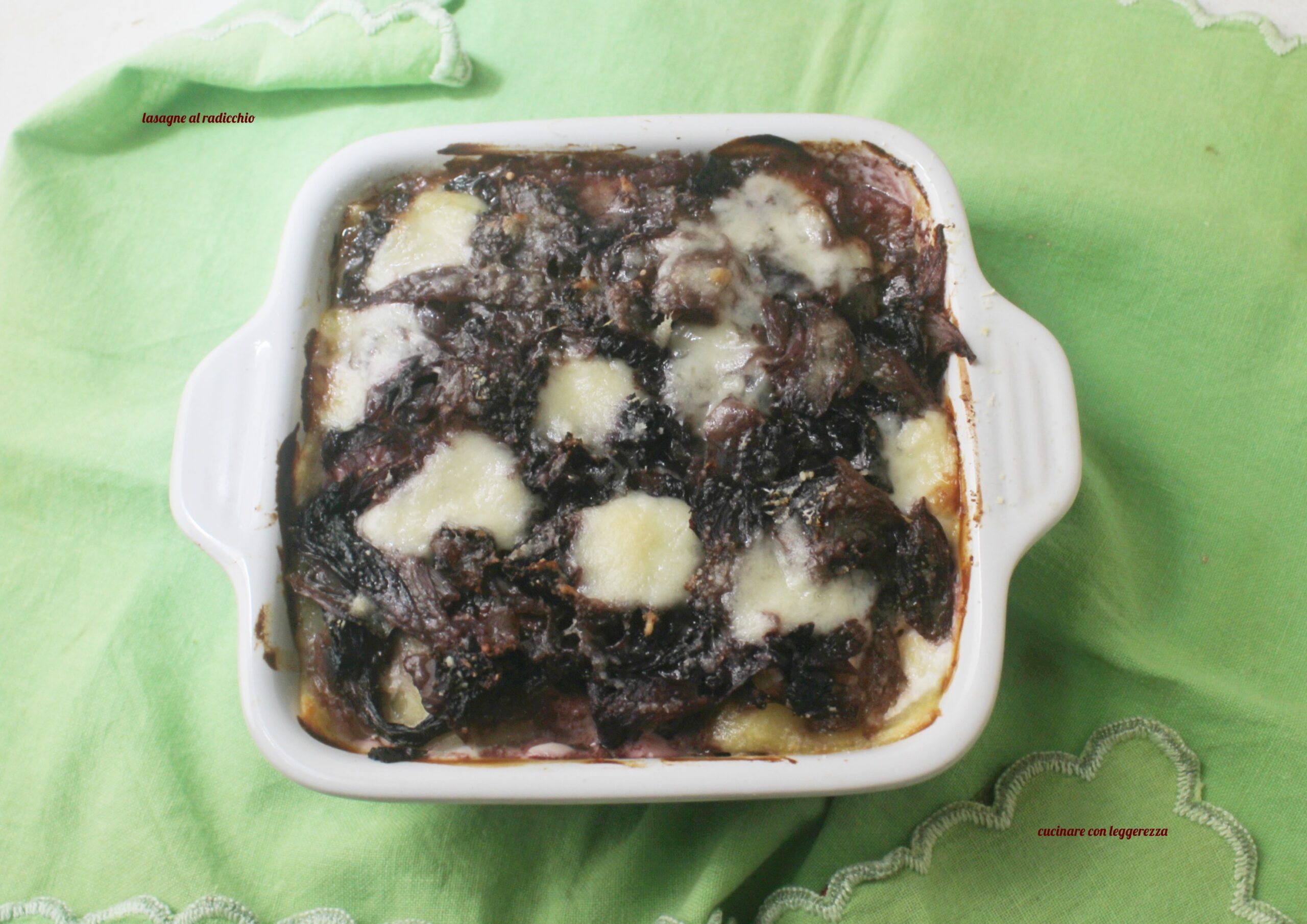 Lasagne met radicchio