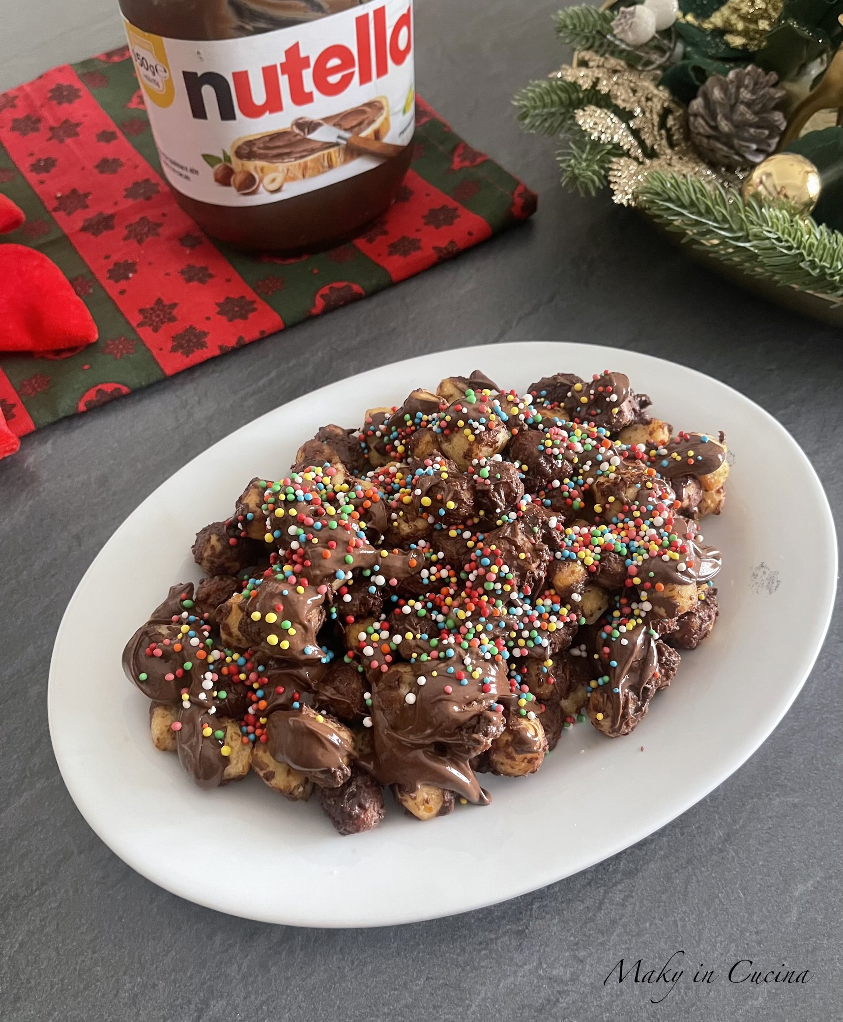 Struffoli met Nutella