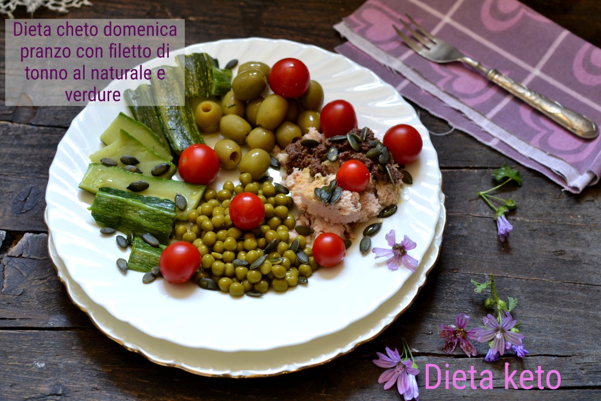 Keto-dieet: zondaglunch met tonijnfilet naturel en groenten