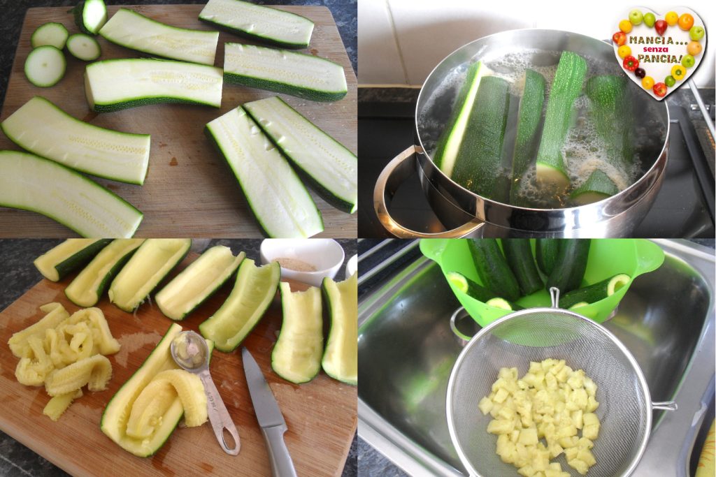 Licht gevulde courgettes, Mangia senza Pancia