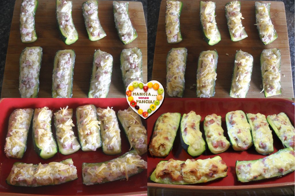 Licht gevulde courgettes, Mangia senza Pancia