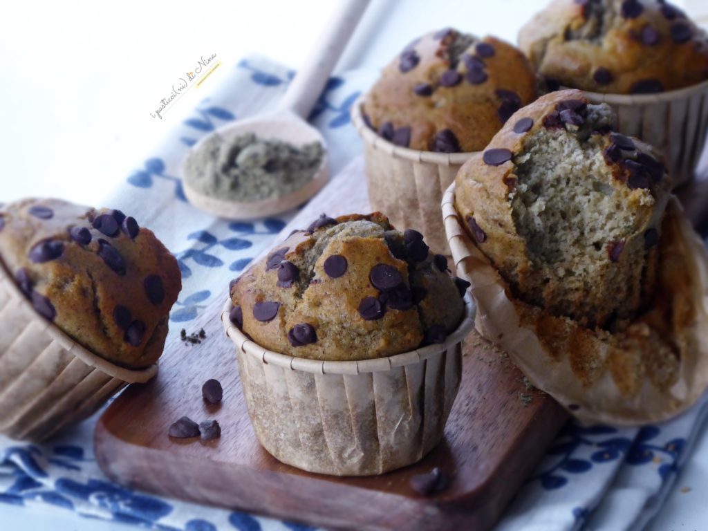 eiwitmuffins met hennepmeel en pure chocolade