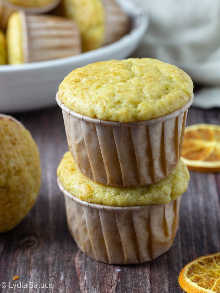 Sinaasappel en yoghurtmuffins