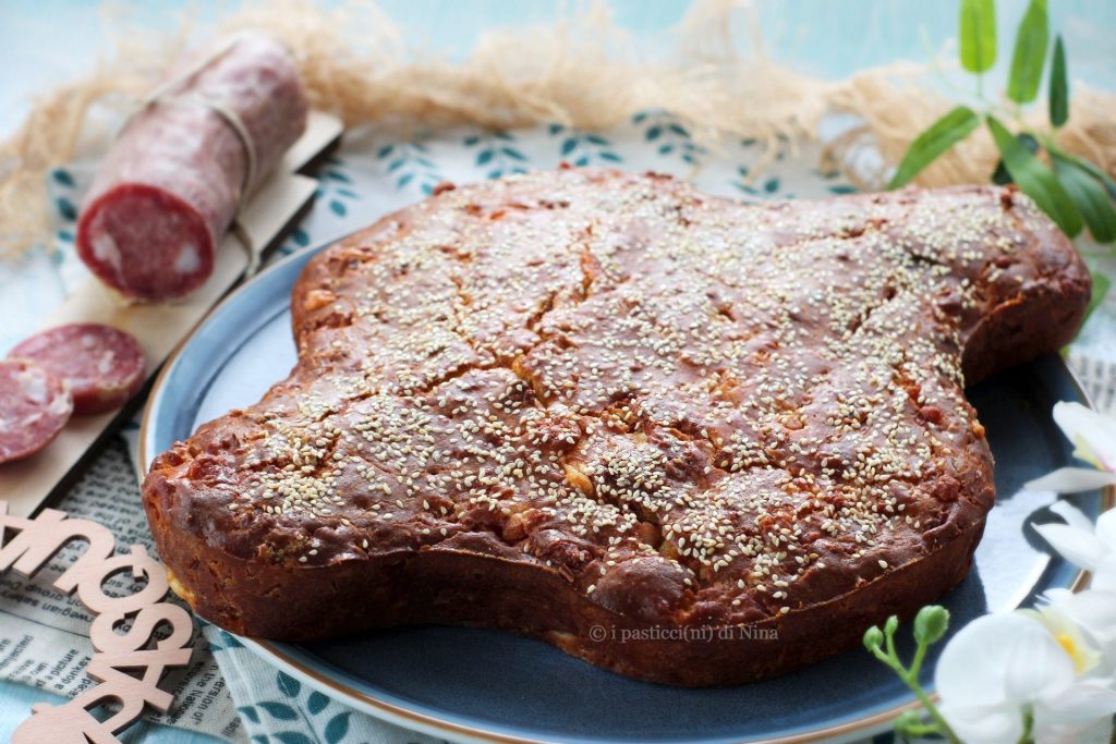 Ricetta di Pasqua colomba salata facile e veloce da preparare a lievitazione istantanea i pasticcini di Nina