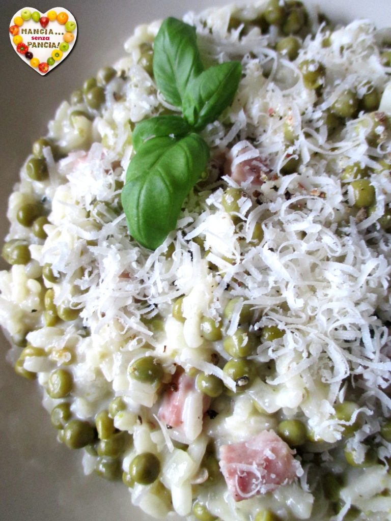 Romige risotto met erwten, Mangia senza Pancia