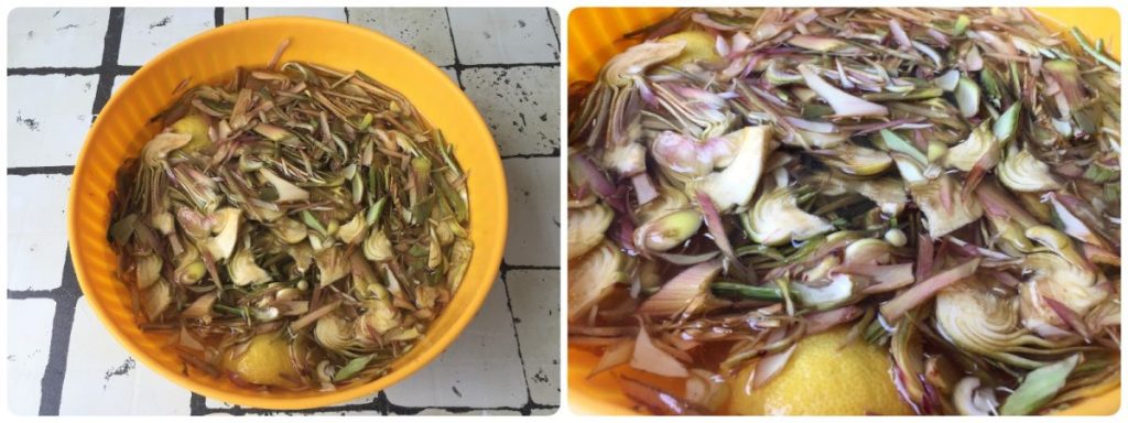 knapperige artisjokkensalade met Parmezaan