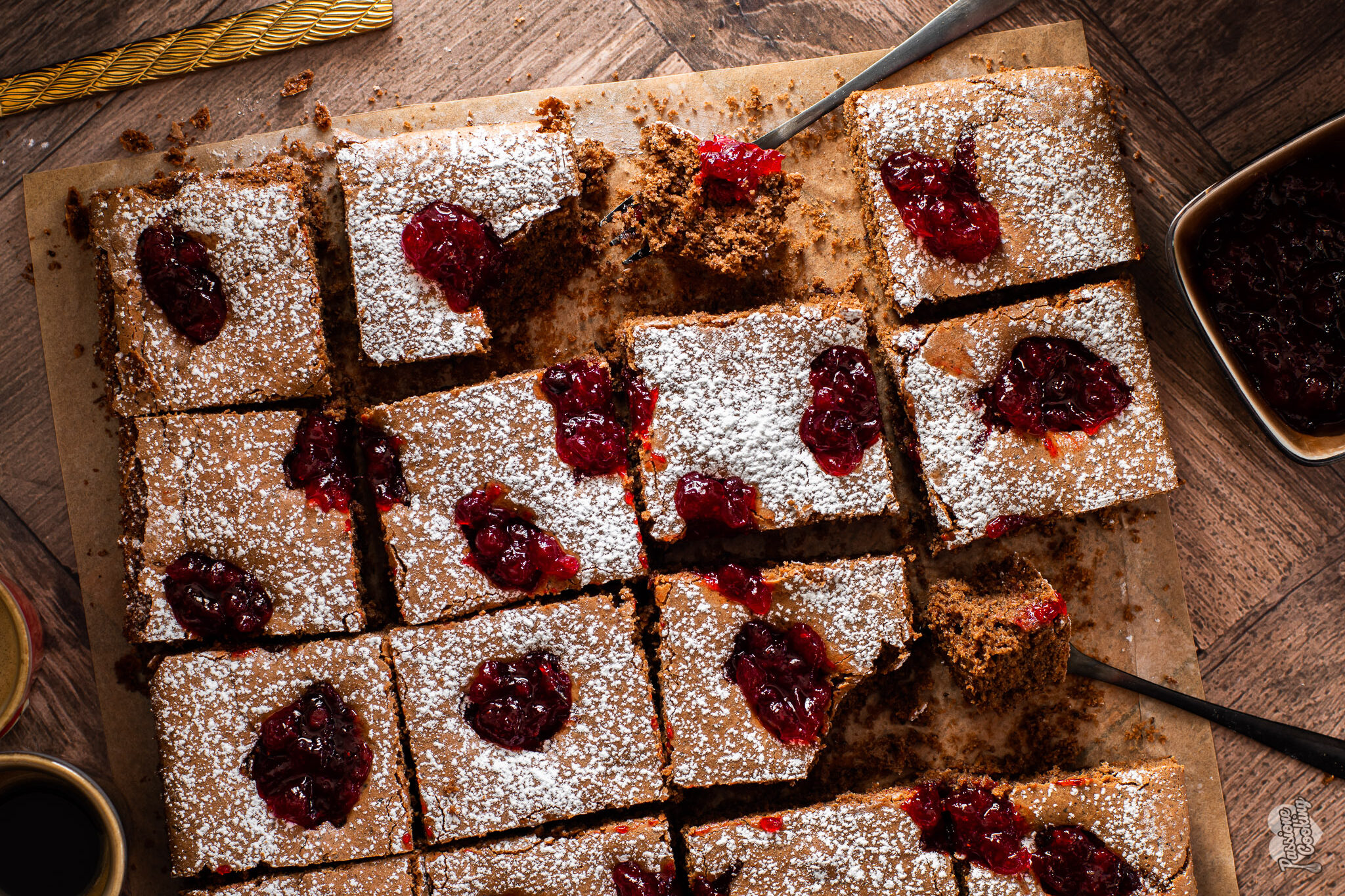 Taart met boekweit en chocolade