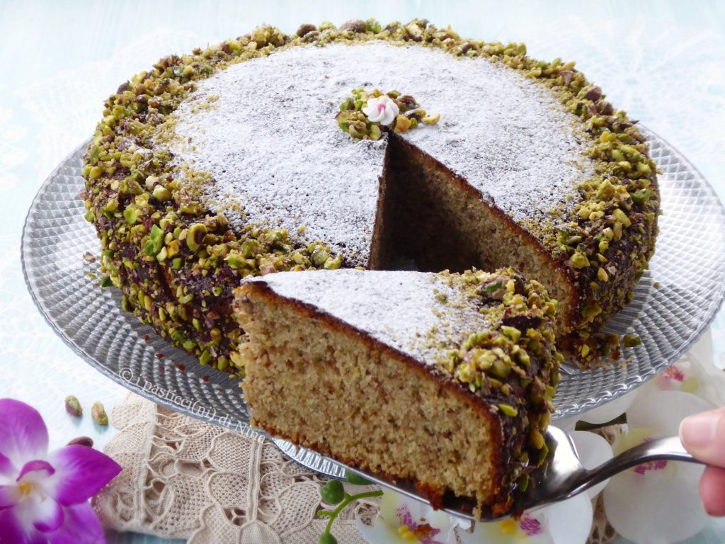 Taart met pistachecrème in het beslag zoetigheden met smeerbare crème recepten taarten i pasticcini di Nina