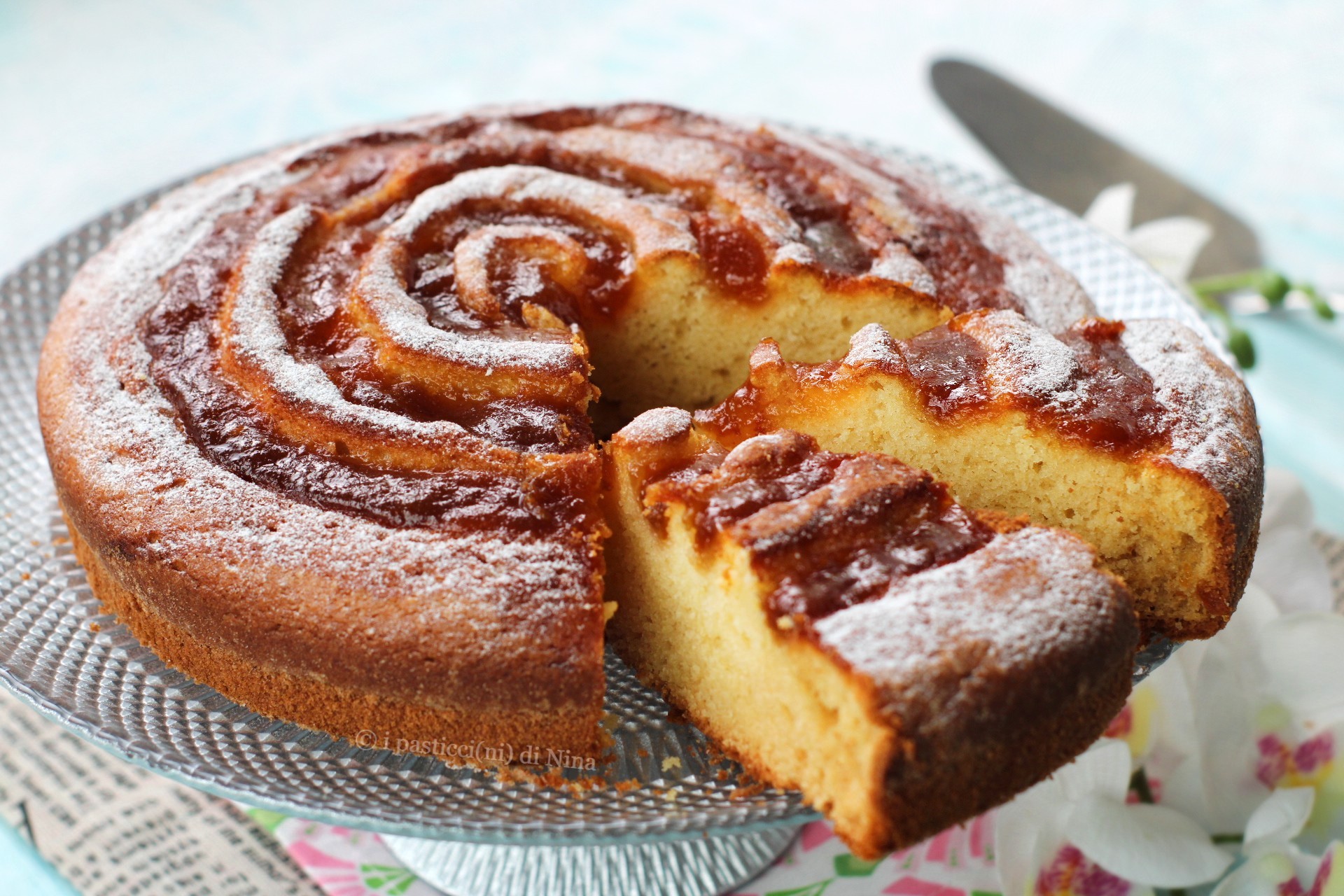 TAART MET RICOTTA EN MARMELADE