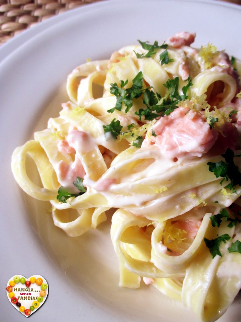 Tagliatelle met zalm, Mangia senza Pancia