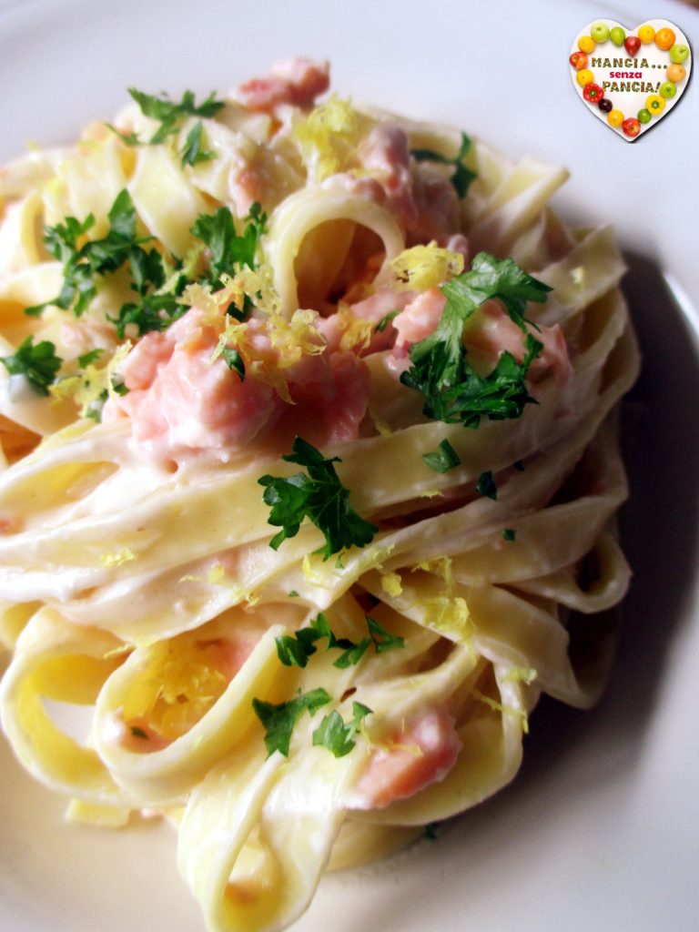 Tagliatelle met zalm, Mangia senza Pancia