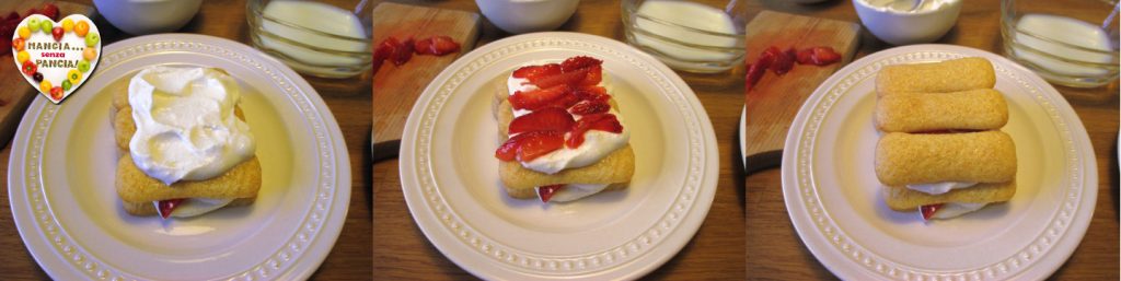 Tiramisu pavesini en aardbeien light, Mangia senza Pancia