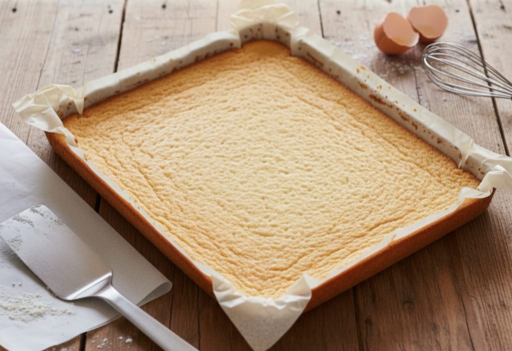 Luchtige rol met Chantilly-crème