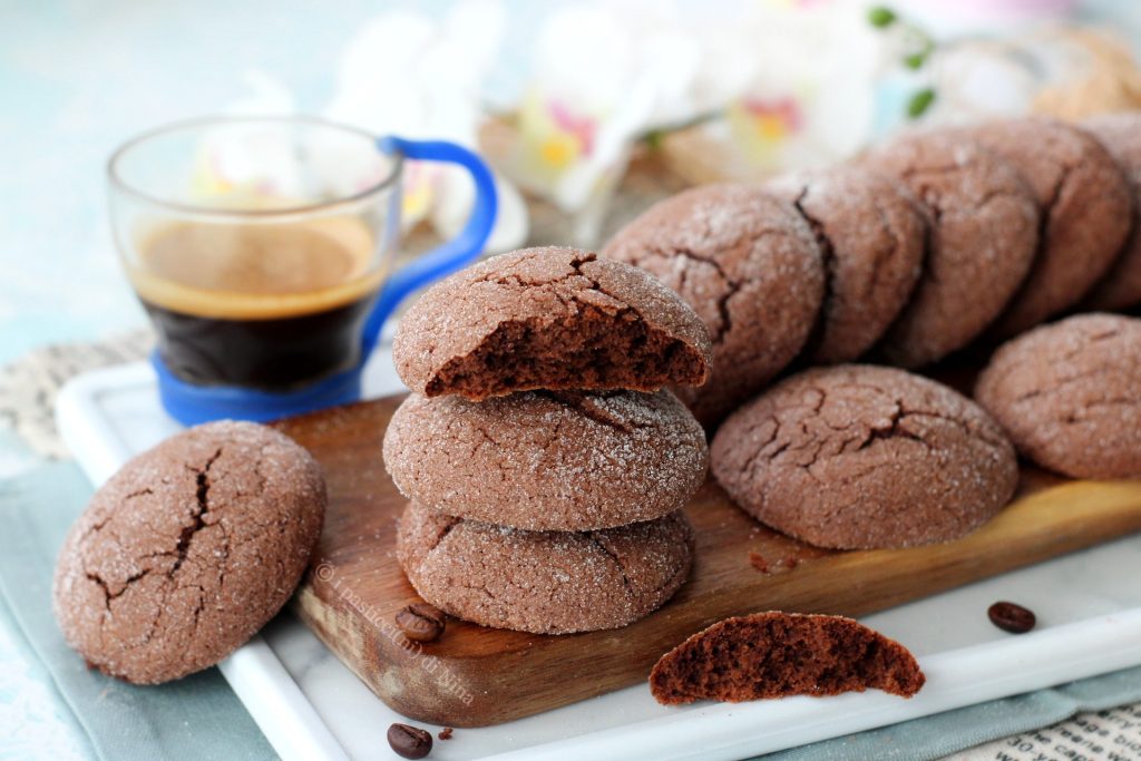 Zachte koffiekoekjes gemakkelijk en snel recept i pasticcini di Nina
