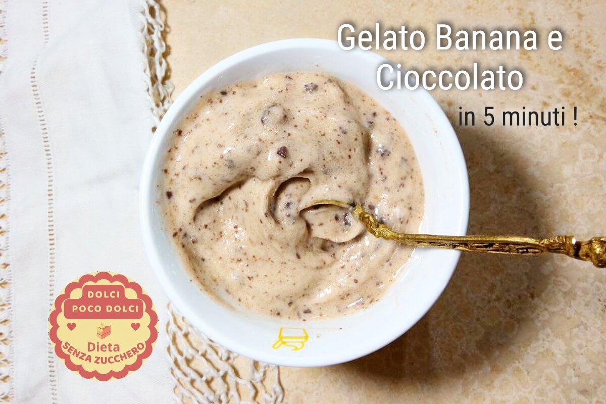 Banaan en Chocolade-ijs: 2 ingrediënten in 5 minuten