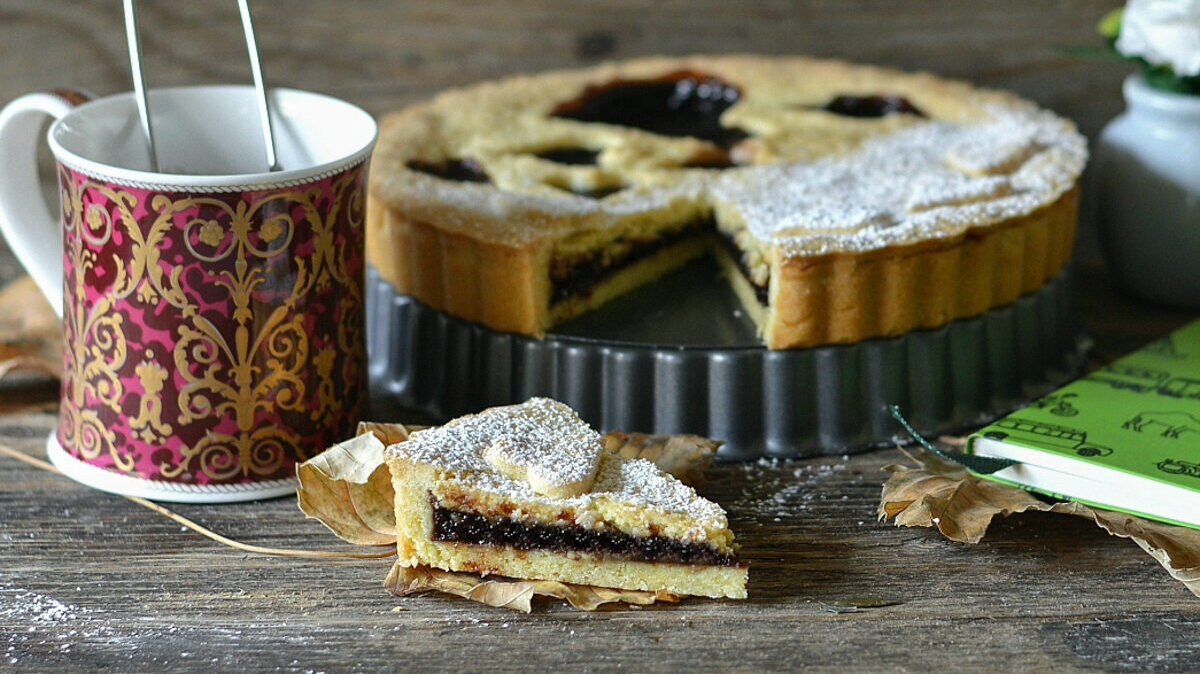 Crostata met kersenjam