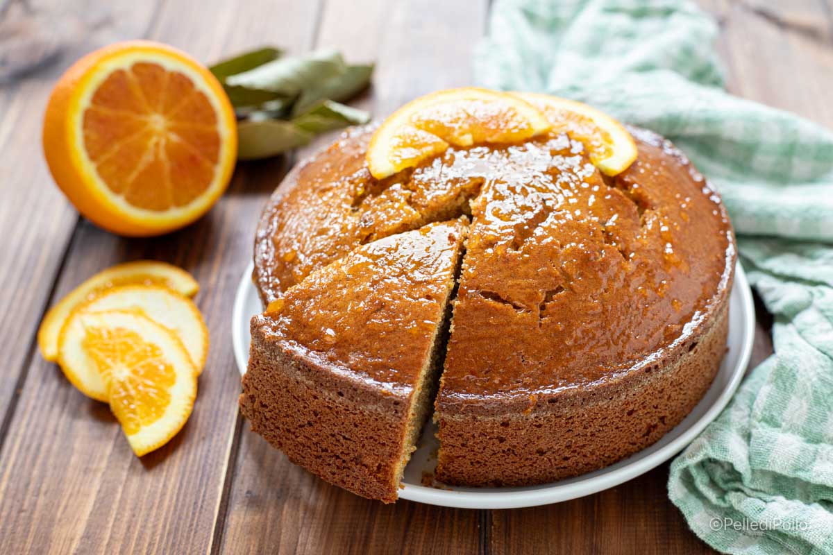 Sinaasappelcake met volkorenmeel