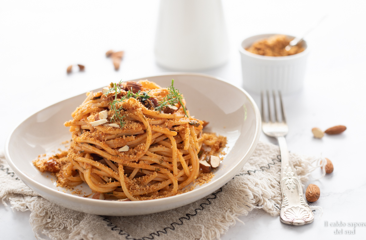 Pasta met wilde venkel zonder sardines