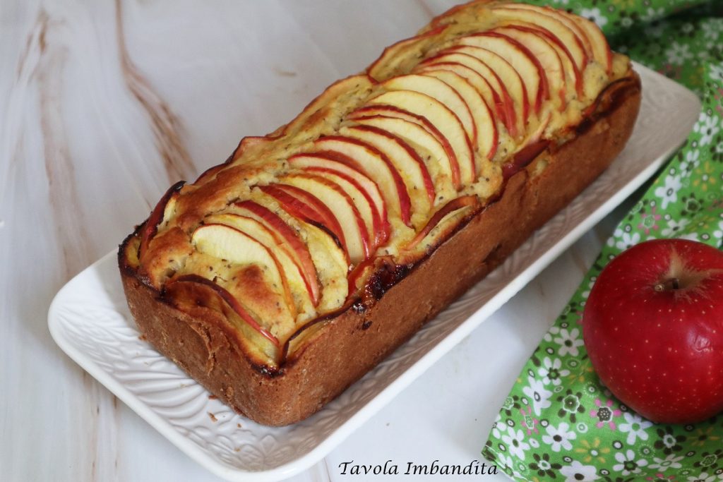 Plumcake met appels, walnoten en chiazaad