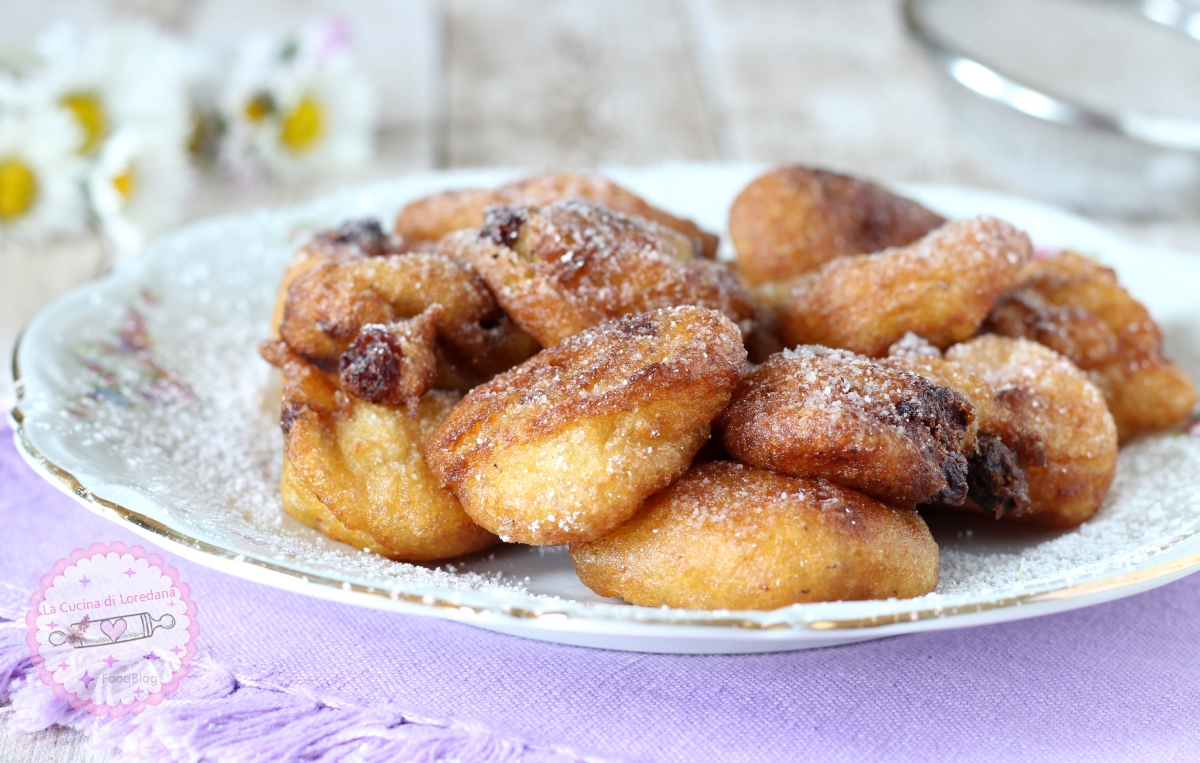 Polentafritters met rozijnen, zacht en heerlijk