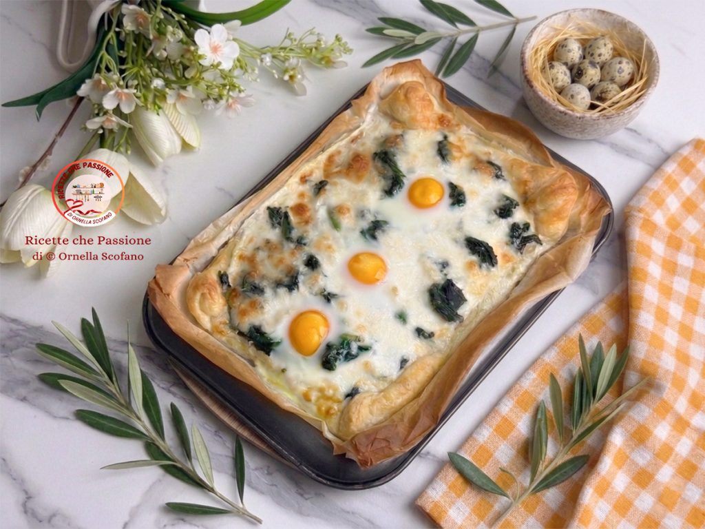 Recept rustico met snijbiet en Paasmozzarella