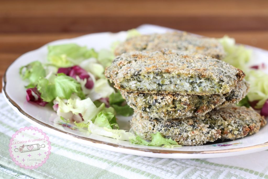 spinazieburgers uit de oven