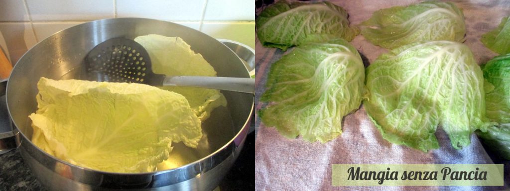 Lichte savooikoolrolletjes met vlees, Mangia senza Pancia