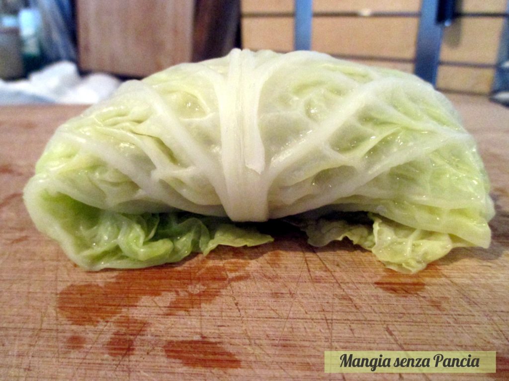 Lichte savooikoolrolletjes met vlees, Mangia senza Pancia