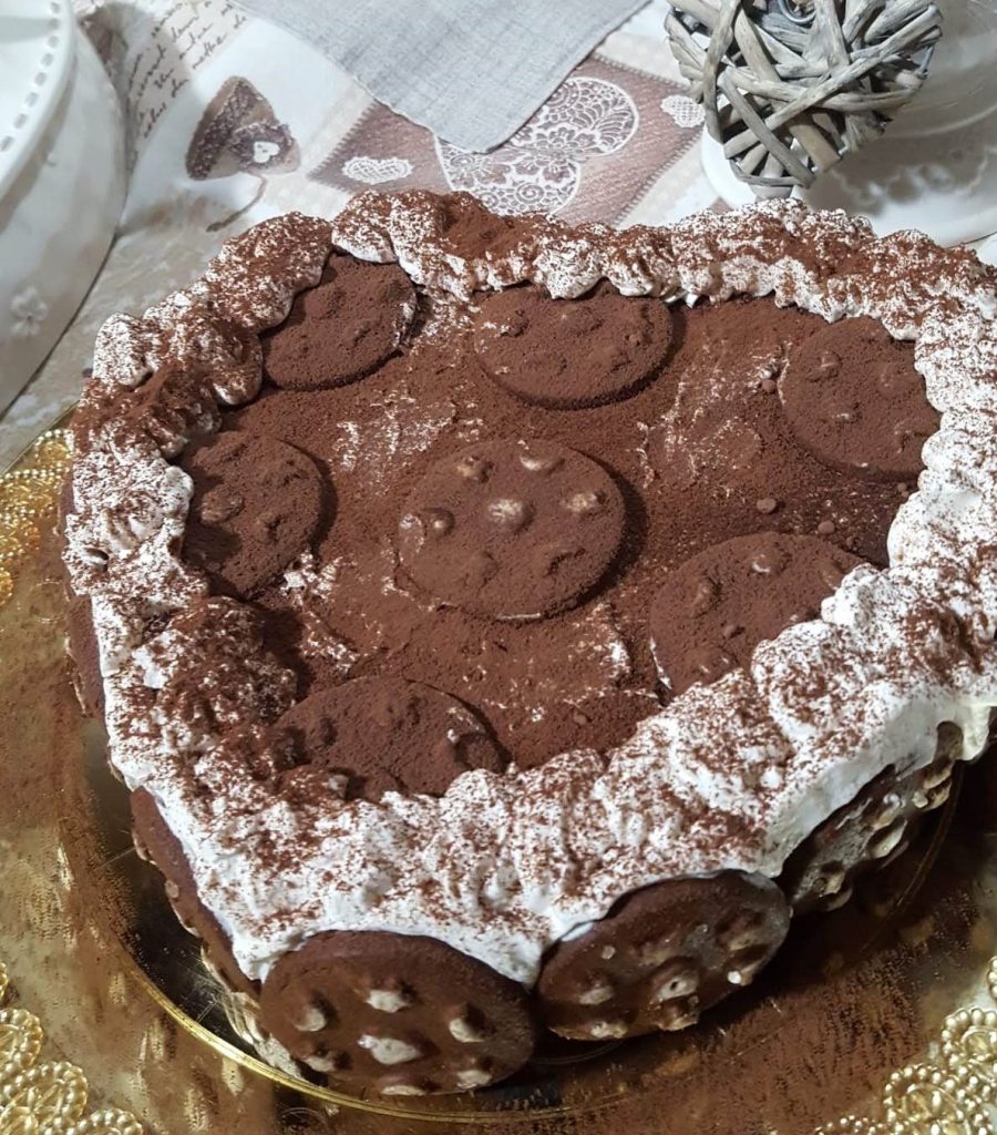 Hartvormige taart en Pan di Stelle