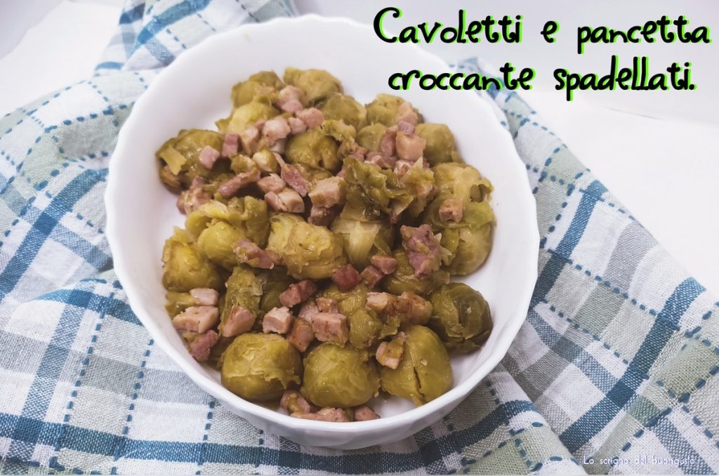 Gebakken spruitjes met krokante pancetta