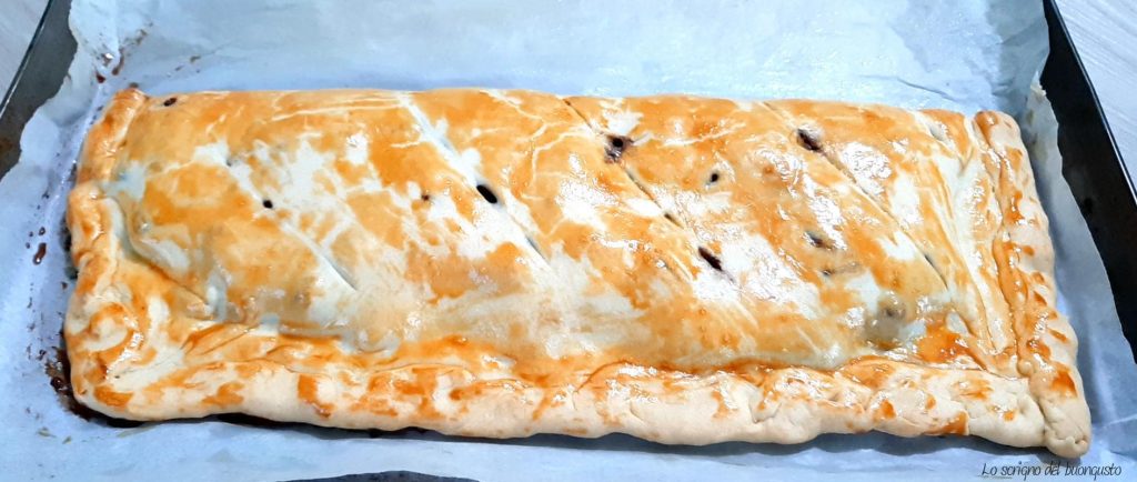 Strudel met appel en chocolade