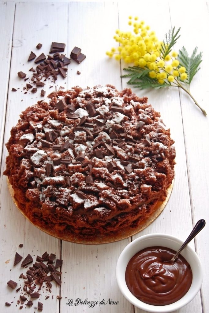 Mimosa-taart met chocolade