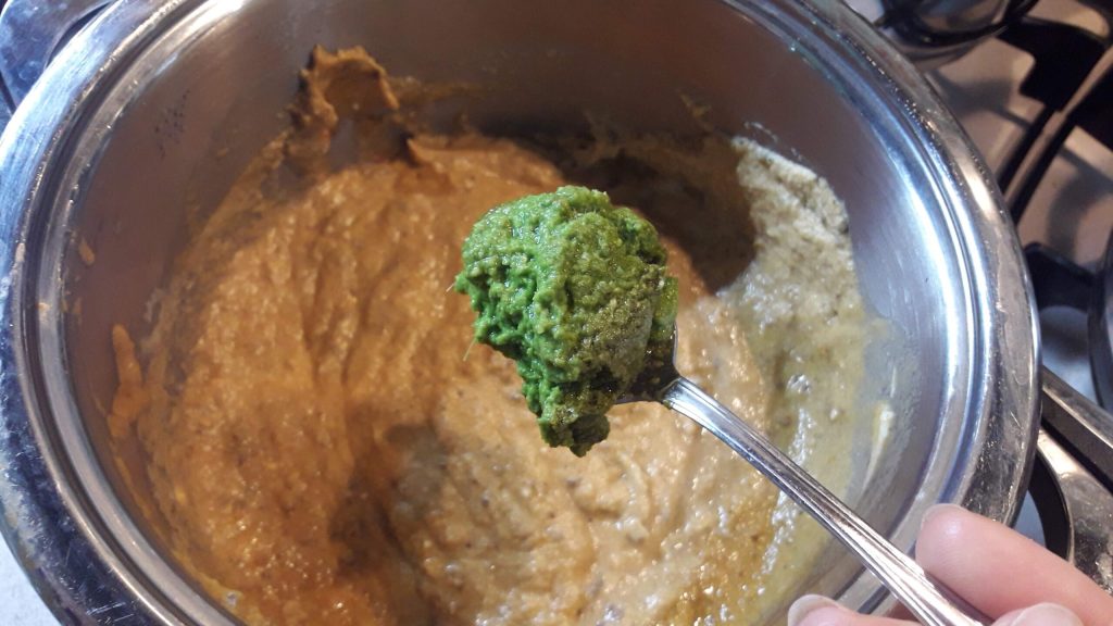 Ravioli met pomodorino- en auberginecrème