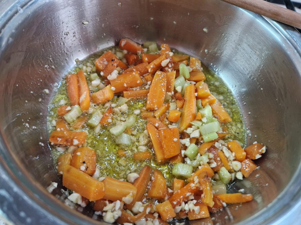 Trofie met wortelcrème