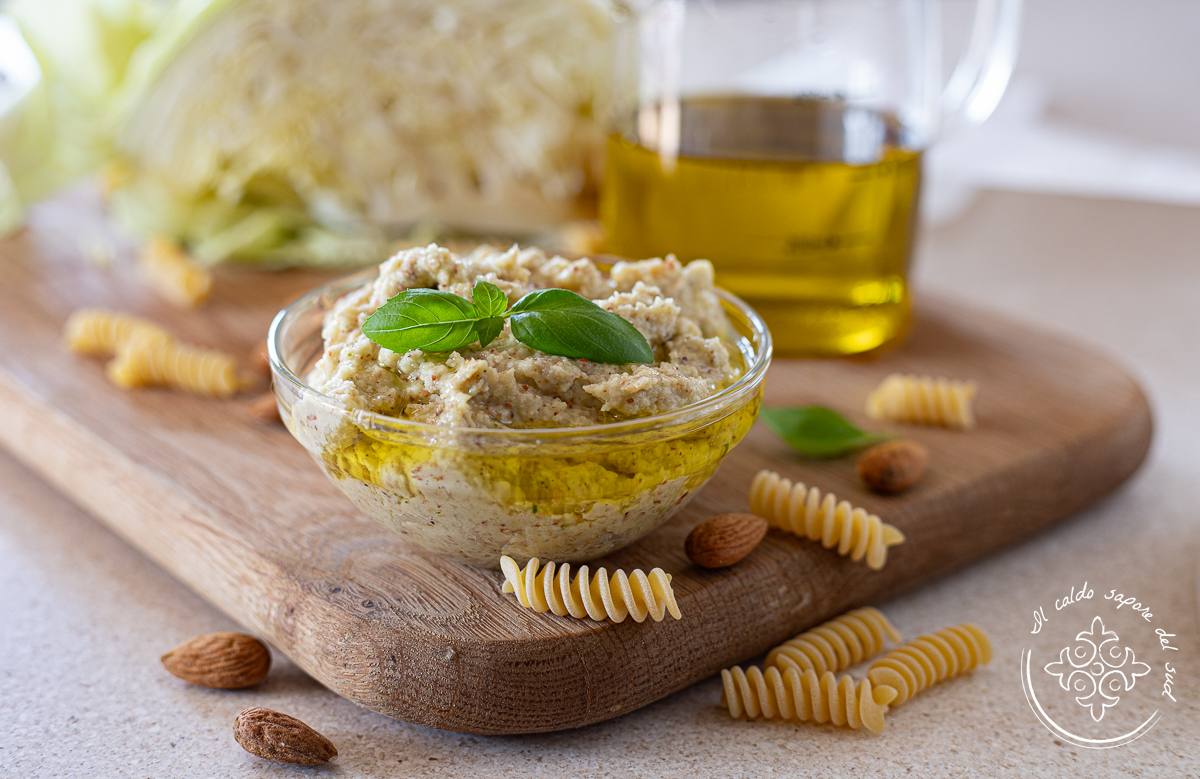 Pesto van savooiekool en amandelen