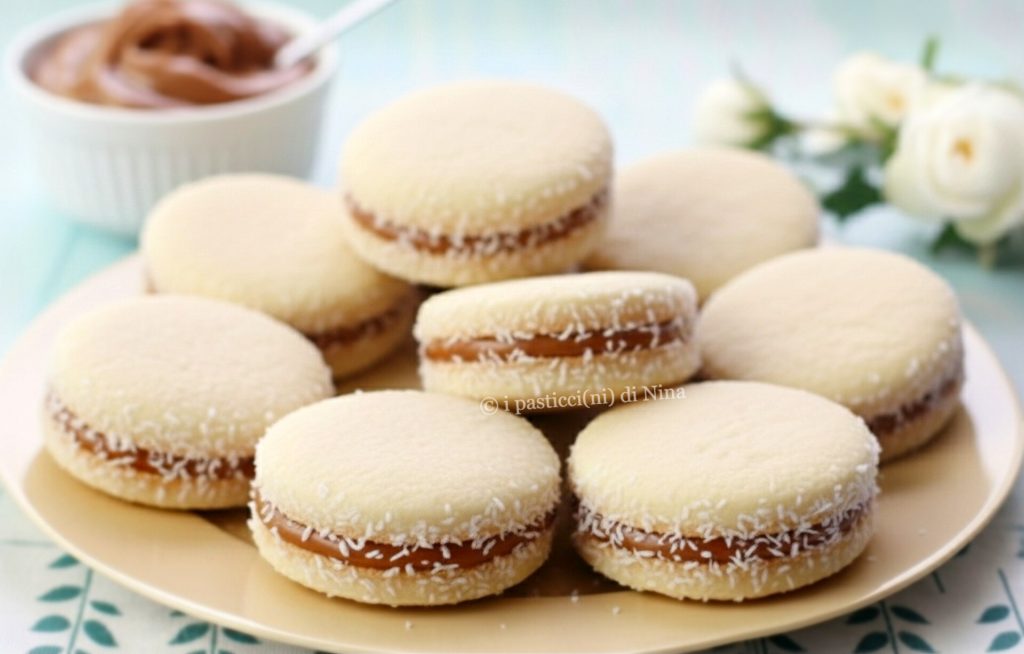 alfajores de maizena al dulce de leche ricetta originale i pasticcini di Nina