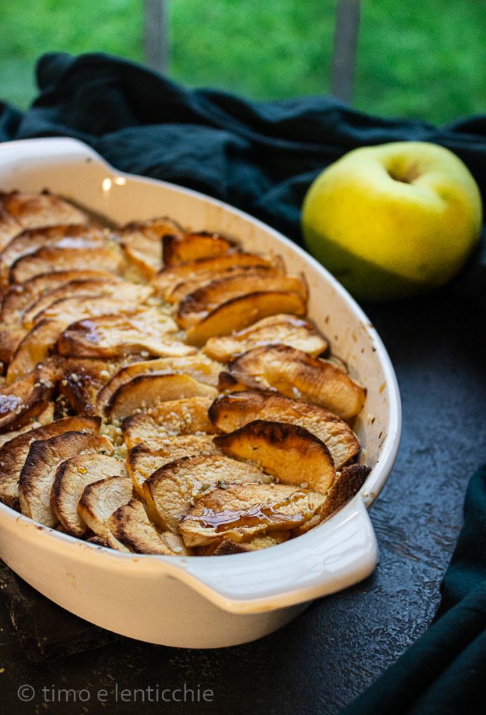 Appeltaart met volkorenbrood