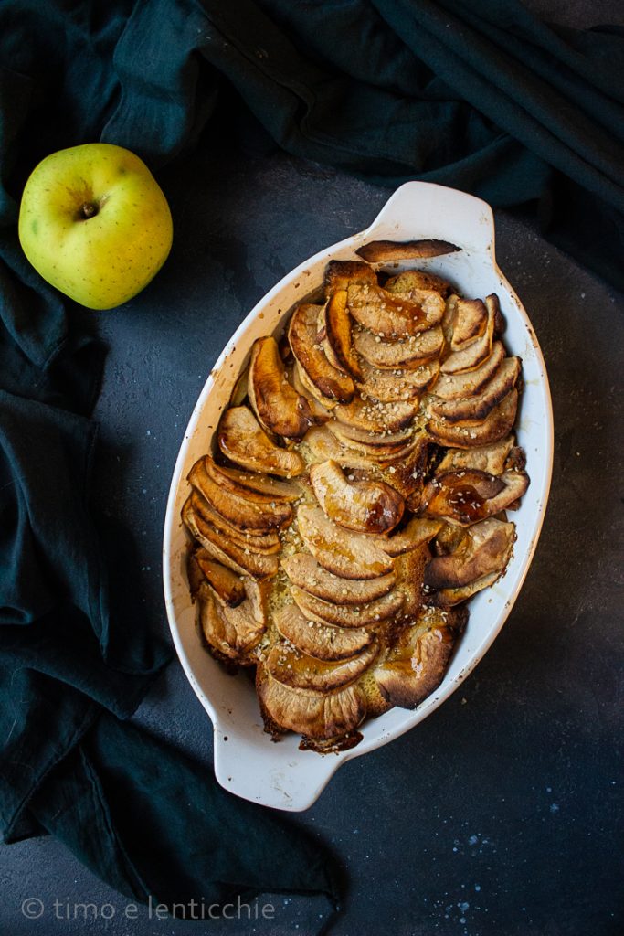 Appeltaart met volkorenbrood