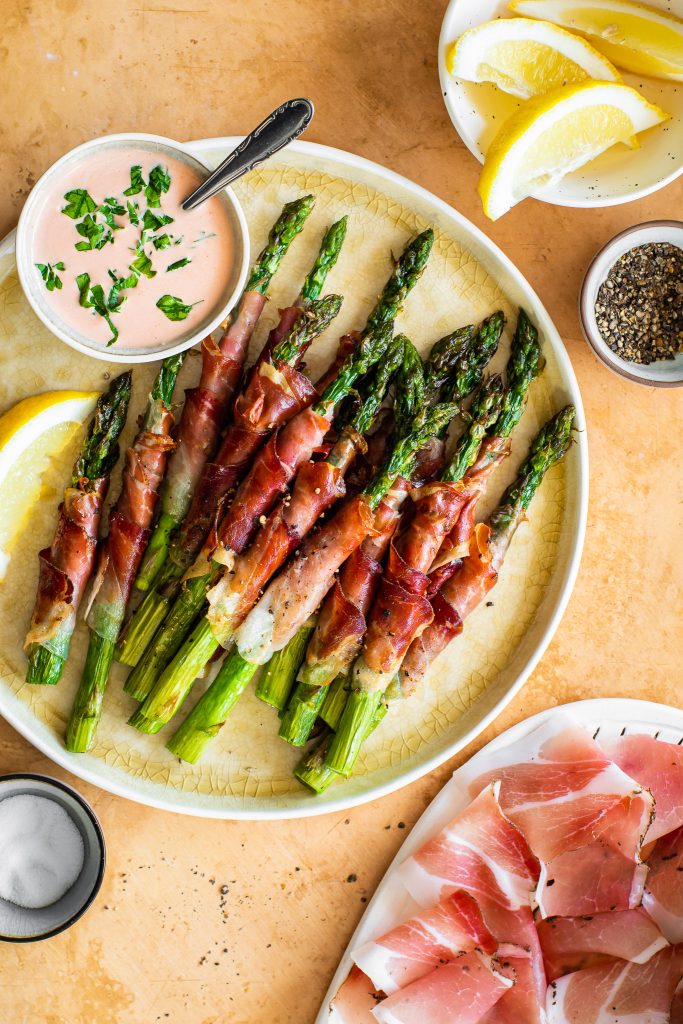 Asperges in de airfryer met Speck Alto Adige IGP