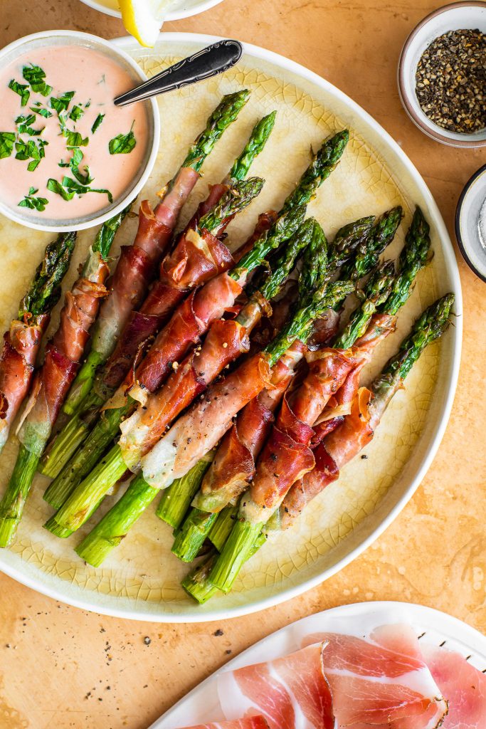 Asperges in de airfryer met Speck Alto Adige IGP