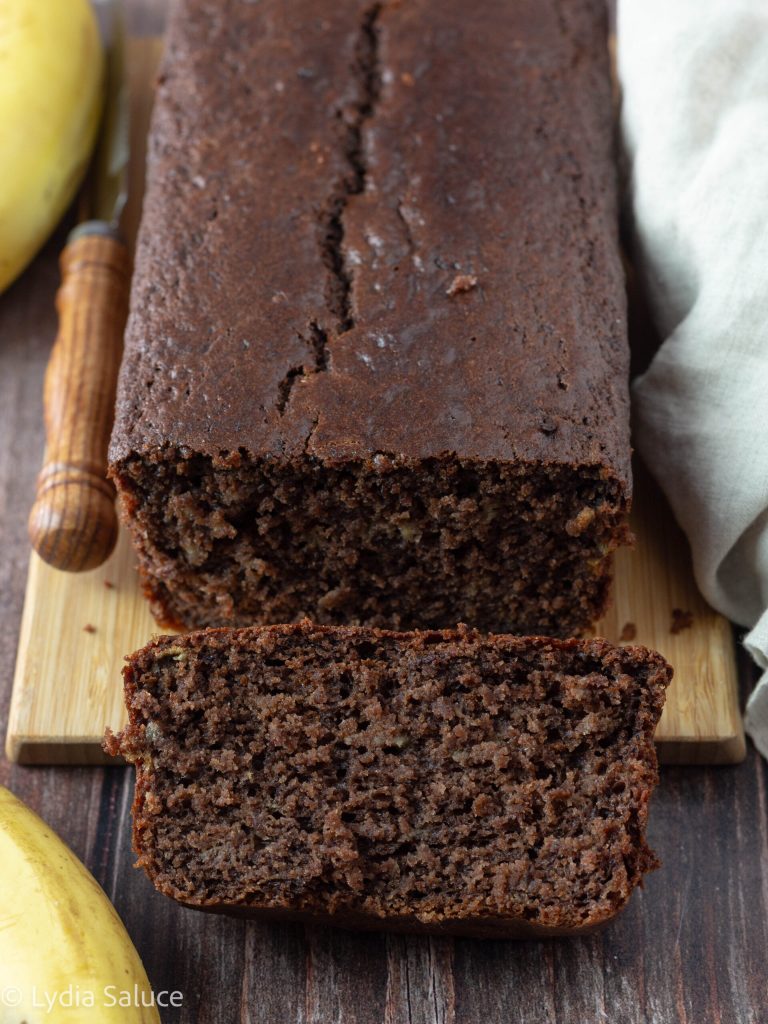 Bananenbrood met cacao en Griekse yoghurt