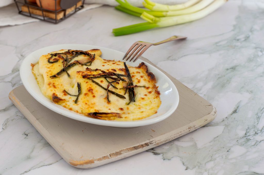 rijstcrêpes zonder gluten met ricotta en asperges